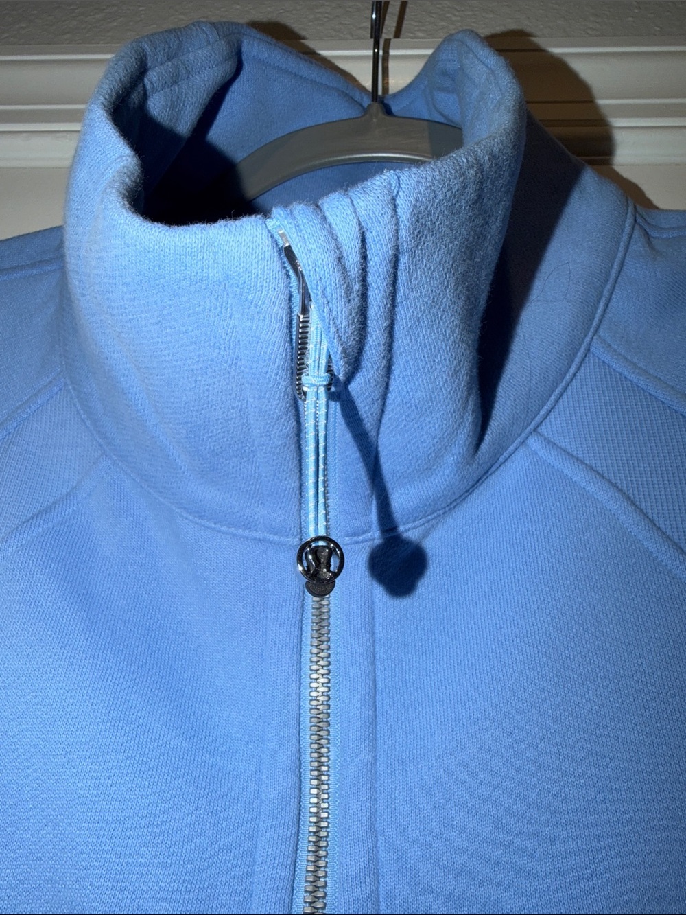 NWOT lululemon athletica Aero Blue Scuba Oversized Funnel-Neck Half Zip - Picture 2 of 4